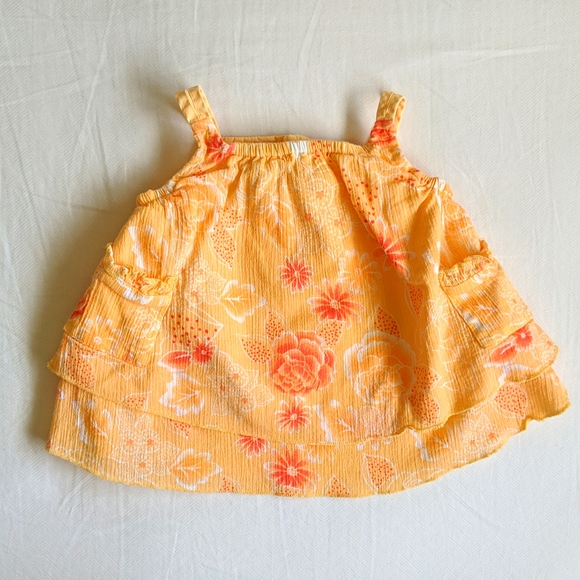 miniwear double layer floral summer dress with pockets 3 months - Picture 1 of 5